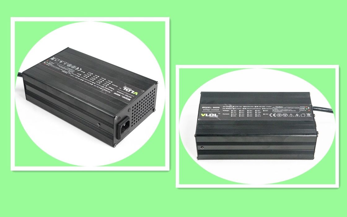 36 V 18A 900 W Elektrikli Scooter Akü Şarj 230 * 135 * 70 Mm Otomatik Şarj MCU Kontrollü